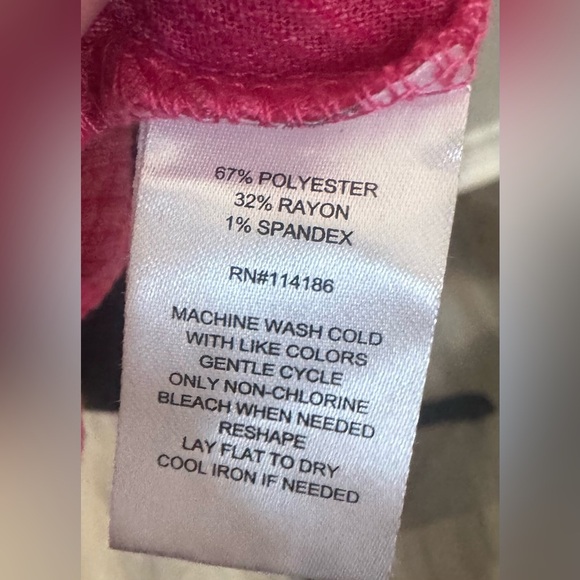 Women's Pink Short Sleeve Top - Picture 5 of 7